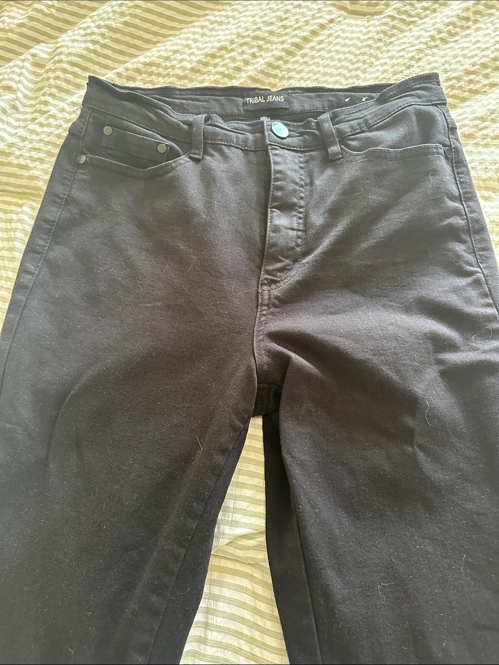 Tribal Slim Womens Black Denim Jeans